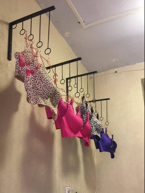 铁艺上墙组壁挂合创意内衣展示架文胸货架内裤货架服装挂钩货架子,淘宝优惠券,粉丝福利购,淘宝优惠卷