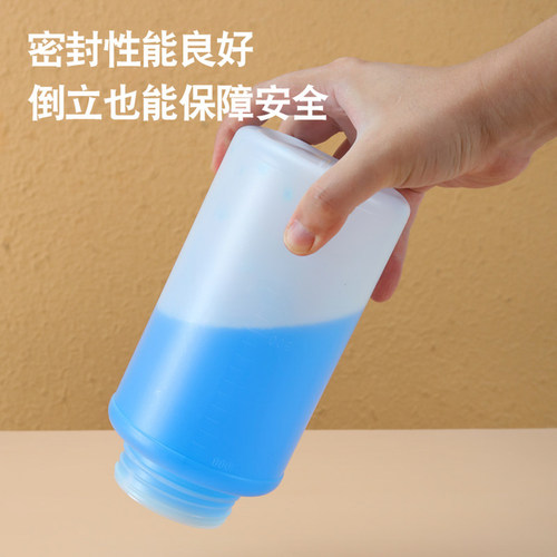 空瓶子样品瓶250/500ml大口试剂瓶 pe塑料瓶食品包装瓶 2L化工瓶 - 图1