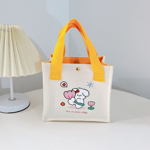 凯旋者手提帆布包女包小包小方包便当包妈咪包帆布袋定制印刷logo - 图0