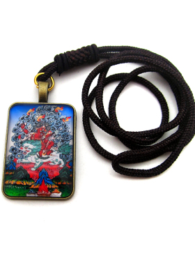 YC2393新款古青铜藏地丹坚护法唐卡合金佛牌吊坠法会结缘饰品挂牌