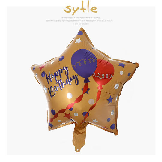 生日布置用品ins道具蛋糕气球儿童派对背景墙装饰场景布置气球