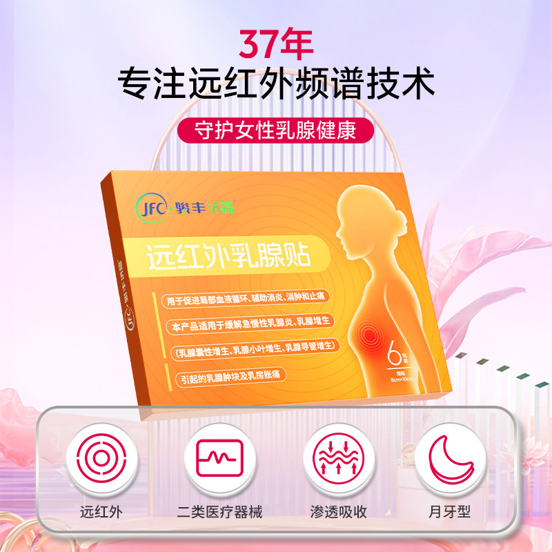 【超级年货节】骏丰济福远红外乳腺贴缓解乳腺增生促进局部,淘宝优惠券,粉丝福利购,淘宝优惠卷
