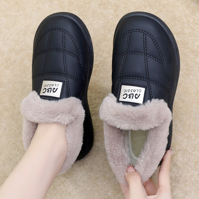 冬季新款女棉鞋加绒加厚保暖妈妈鞋豆豆防滑平底中老年防寒雪地靴,淘宝优惠券,粉丝福利购,淘宝优惠卷