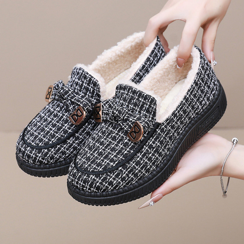 冬季老北京布鞋女棉鞋加绒保暖妈妈鞋防滑奶奶中老年休闲豆豆棉鞋,淘宝优惠券,粉丝福利购,淘宝优惠卷