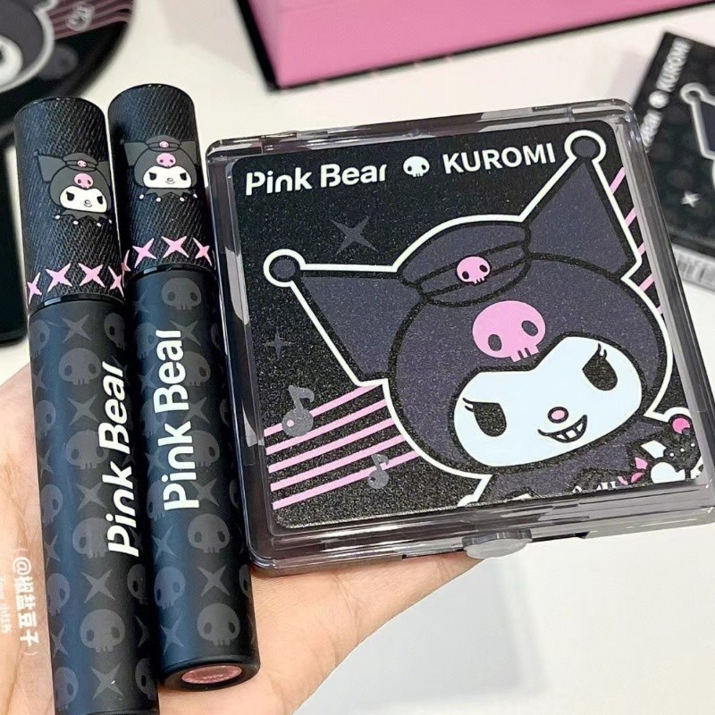 pinkbear眼影盘瞌睡小剧场皮克可熊库洛米三丽鸥哑光珠光大地色