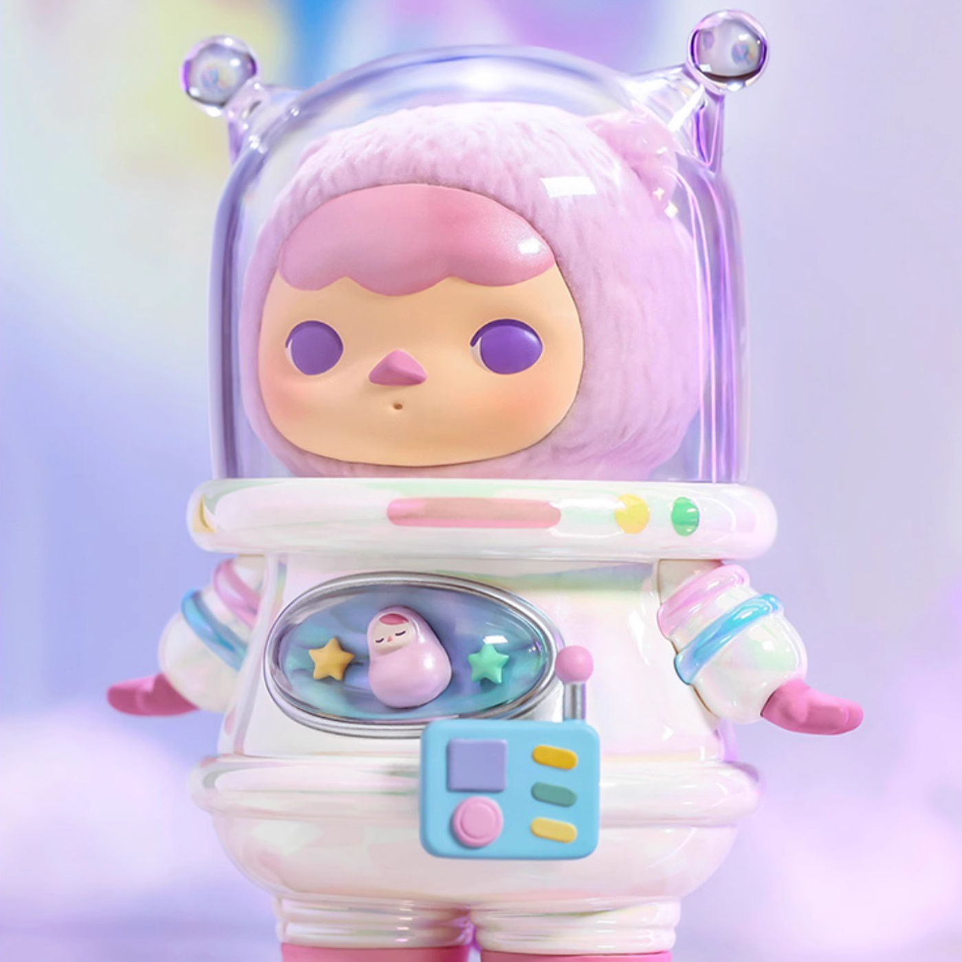 POP MART泡泡玛特 PUCKY毕奇太空猫宇航员大号手办潮玩 艺术摆件 - 图2