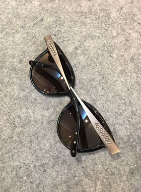 美国BOTTEGA VENETA BV245渐变片金属腿猫眼女太阳镜墨镜