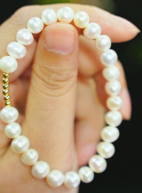 伶达珍珠手链无镶嵌手串