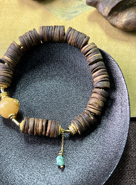 沉香木手链女复古民族风