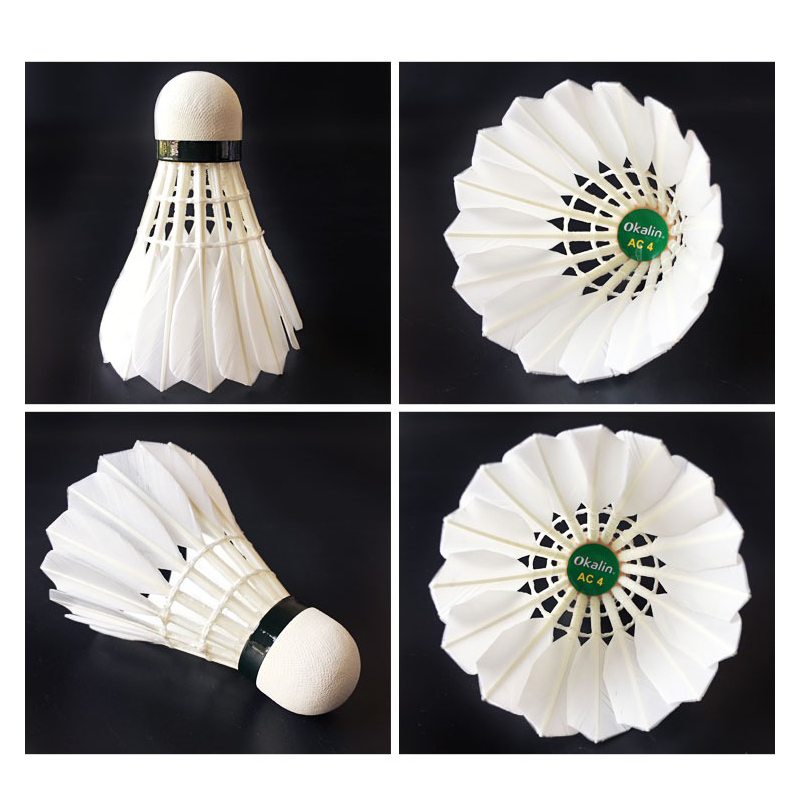 正品Okalin澳加林羽毛球AC9稳定飞行训练耐打鹅毛球专业比赛用球 - 图2