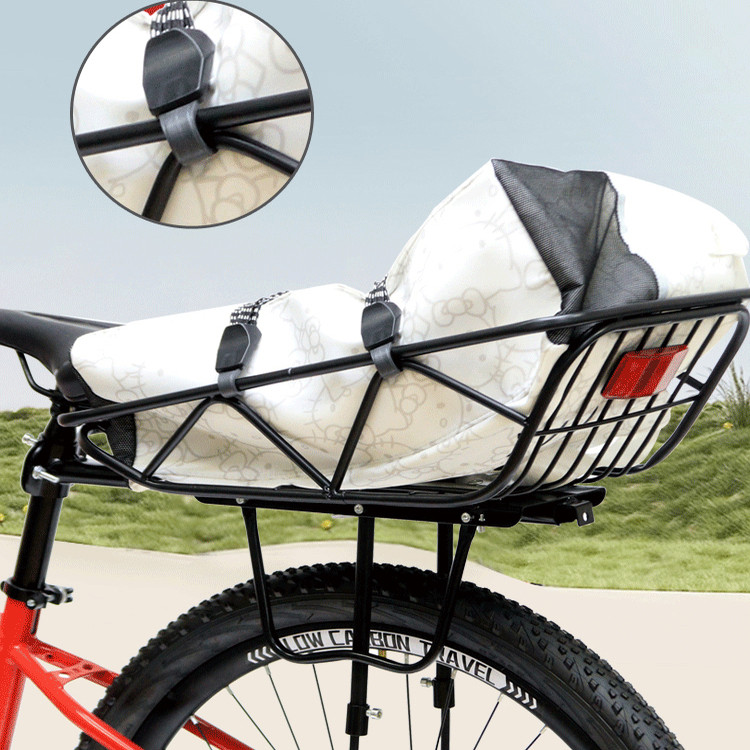 山地自行车后车筐折叠单车新款置物框加厚货架放书包筐后车篮子,淘宝优惠券,粉丝福利购,淘宝优惠卷