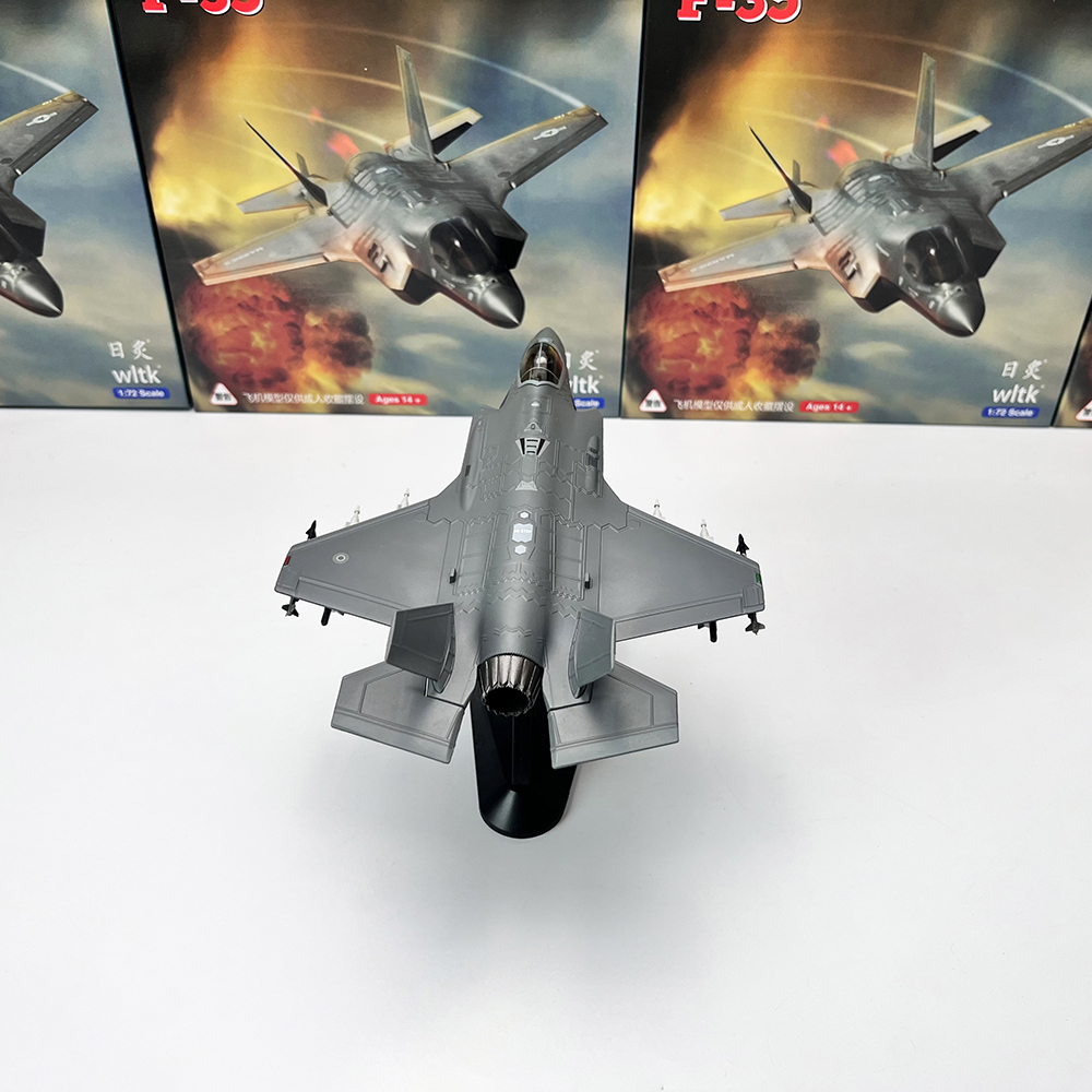 WLTK 1/72美国F-35A隐形攻击机F35战斗机合金静态模型摆件玩具-图2