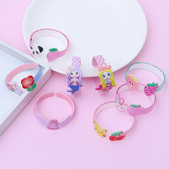 Детский милый мультяшный браслет, открытый пластиковый браслет