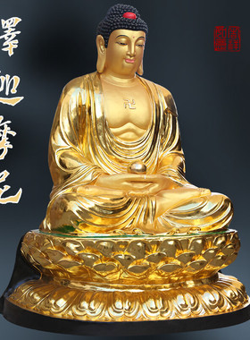 供奉2米4全金释迦牟尼佛神像