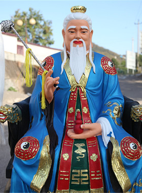 寺庙佛像善吉树脂寺庙太上老君
