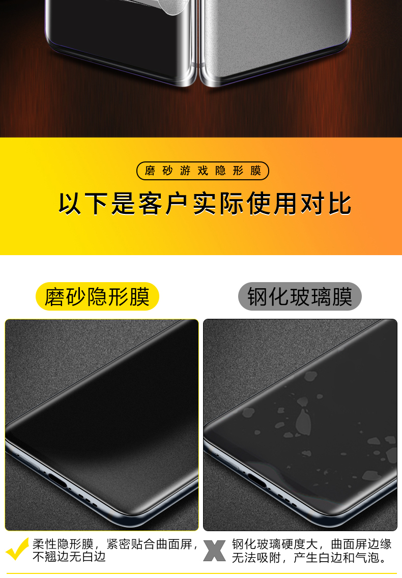 适用三星s22ultra磨砂水凝膜S21+手机全屏高清钢化膜抗蓝光保护fe康三星Galaxy S23包边覆盖防爆曲屏软贴膜宁-图1