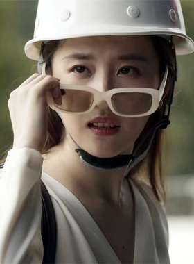 遮阳长方形复古男女凹造型太阳镜