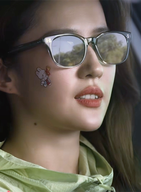 遮阳椭圆复古男女凹造型太阳镜