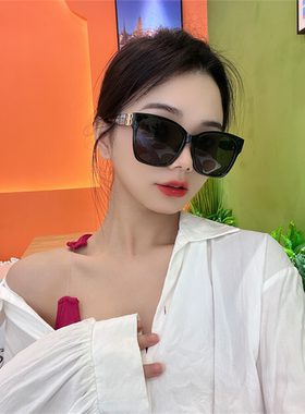遮阳方形复古男女双B个性太阳镜