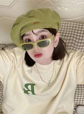 耍酷猫眼窄框复古男女猫眼