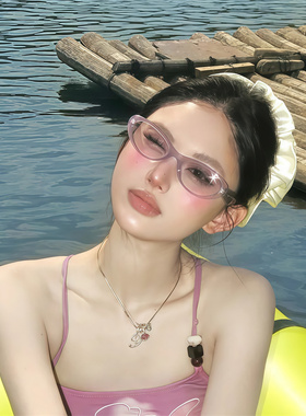 遮阳猫眼复古男女时尚凹造型眼镜