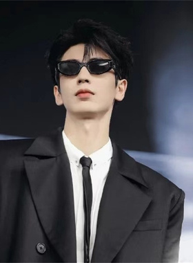 遮阳方形复古男女凹造型太阳镜