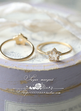 轻奢雪夜星辉月光石纯银女生对戒