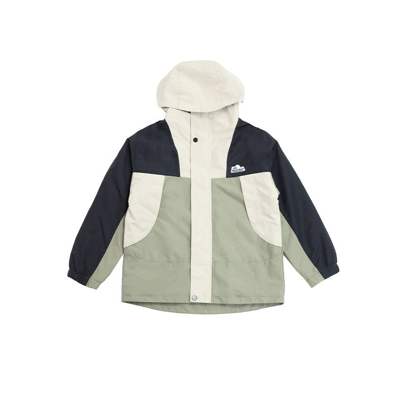 儿童连帽冲锋衣2025冬季新款户外男童防风保暖外套中大童撞色外套,淘宝优惠券,粉丝福利购,淘宝优惠卷