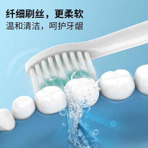 适配ziwlu泽拉电动牙刷头P1/X9SDlSP1/FSP2/ZLP1/H2YA替换牙刷头 - 图1