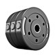 Environmentally friendly dumbbell plate small hole 1/1.5/2/2.5/3kg fitness equipment barbell weight plate rocker camera