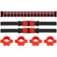 Environmentally friendly dumbbell bar universal nut 35/47/55 cm rubber-coated accessories barbell connector home fitness equipment