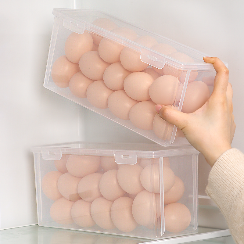 冰箱鸡蛋专用收纳盒侧门装放鸡蛋的大容量保鲜食品级厨房整理神器,淘宝优惠券,粉丝福利购,淘宝优惠卷