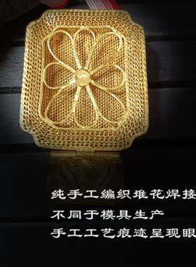 925纯银镀金纯手工制作青金石