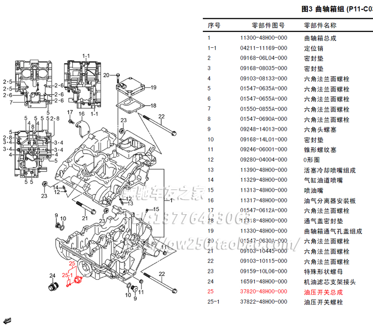 摩托车GW250SF发动机GSX250R DL250机油压力开关传感器导线-图1