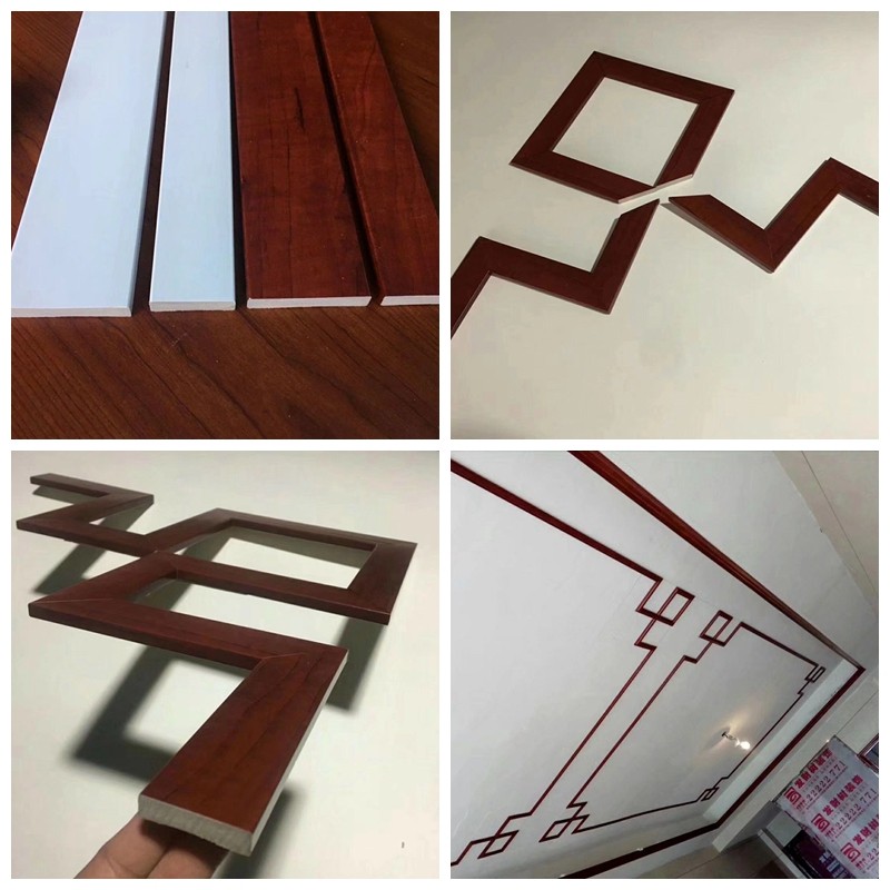 新中式吊顶电视沙发背景墙造型边框条平板线条PVC装饰条仿实木,淘宝优惠券,粉丝福利购,淘宝优惠卷