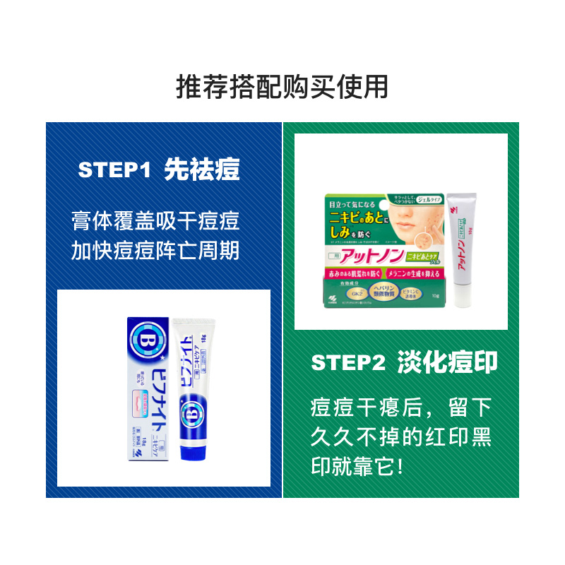 日本小林制药淡化痘印黑色素去痘祛粉刺暗疮学生青春痘消痘痘印膏-图1