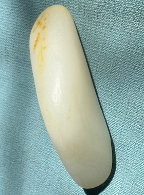 精品高端臻品浑然天成和田玉羊脂白玉原石原料171克