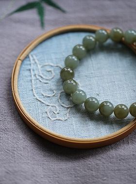 百花成蜜后和田玉新疆细腻手串