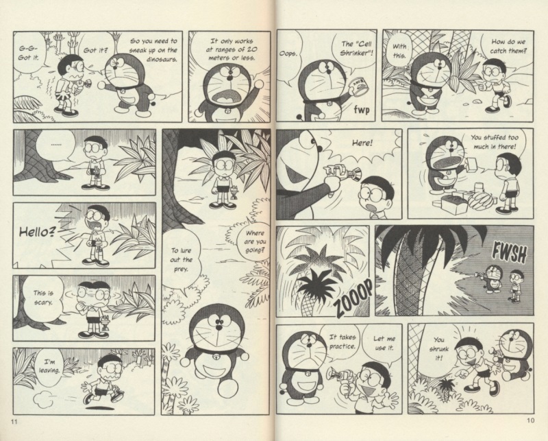 英文原版漫画书Doraemon 哆啦A梦漫画8册套装 儿童经典英语漫画书 Dinosaurs/Romance/Emotions/Horror 儿童英语课外读物 进口原版 - 图1