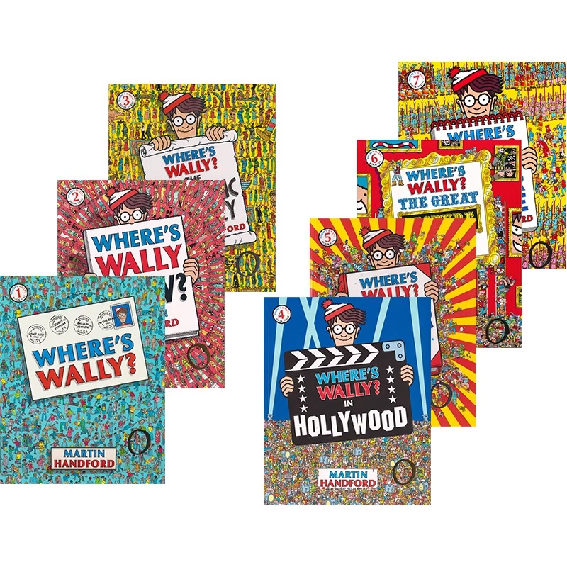 Where's Wally? The Fantastic Journey The Incredible Paper Chase 寻找威利7册 威利在哪里 找找乐专注力训练 英文原版进口图书