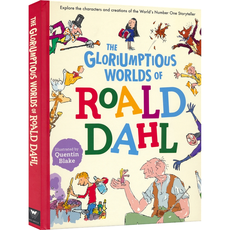 英文原版 The Gloriumptious Worlds of Roald Dahl罗尔德·达尔的光辉世界全彩精装大开本儿童故事活动书英语课外读物-图0