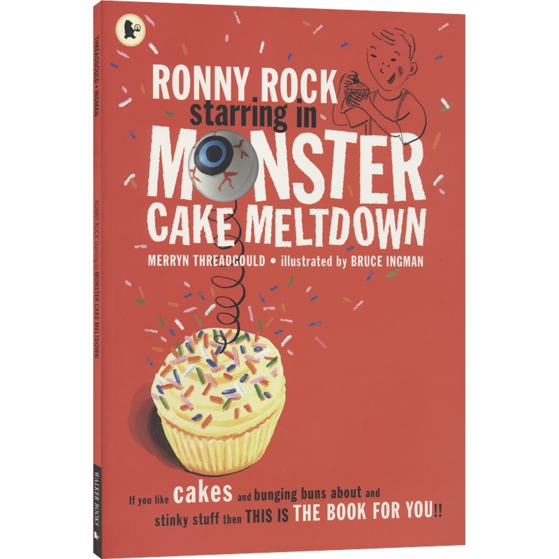 英文原版 Ronny Rock starring in Monster Cake Meltdown 罗尼·洛克和怪物蛋糕 趣味故事绘本 英语学习 课外读物 - 图0