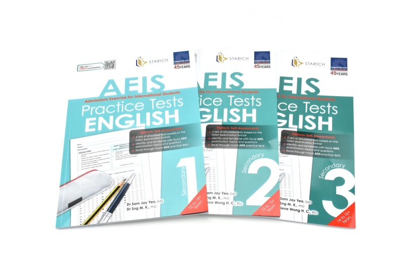 新加坡初中英语AEIS国际考试模拟 SAP Practice Tests English Secondary 1-3 初一到初三练习册 英语阅读写作 英文原版 - 图2