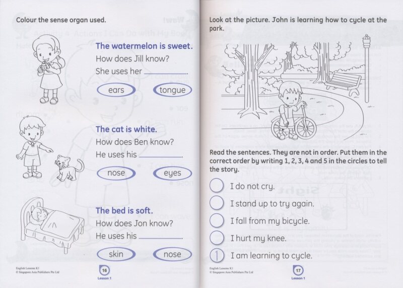 【自营】新加坡英语课程 SAP English Lessons N-K2 学前-幼儿园大班 特色STERM 英语启蒙练习册 书写练习 自然拼读 英文原版进口
