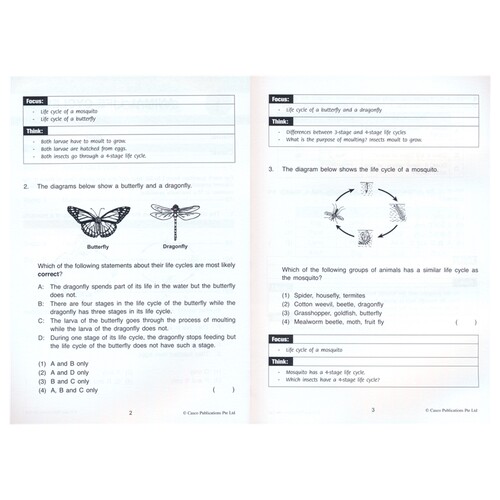 Casco Focus And Think Science Primary 3-6 新加坡科学 聚焦和思维 课外练习册 英文教辅 3-6年级 英文原版进口图书 - 图1