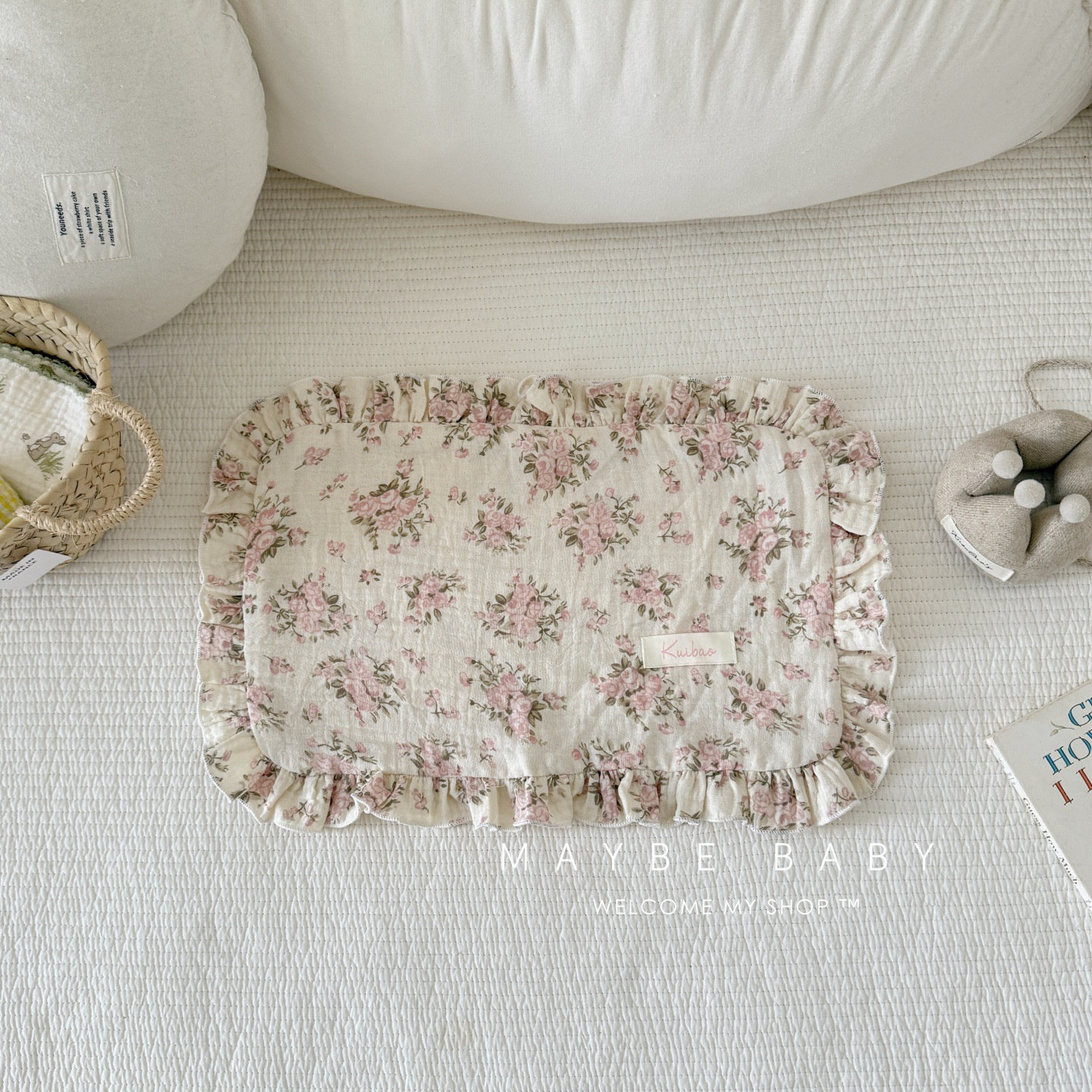 韩国ins婴儿枕头新生儿云片枕巾透气吸汗防吐奶拍嗝巾宝宝枕垫,淘宝优惠券,粉丝福利购,淘宝优惠卷