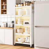 Кухонная стойка дома пыль углеродная сталь хранение микроволновая печь шкаф Многопрофессиональная плита хранение белый шкаф