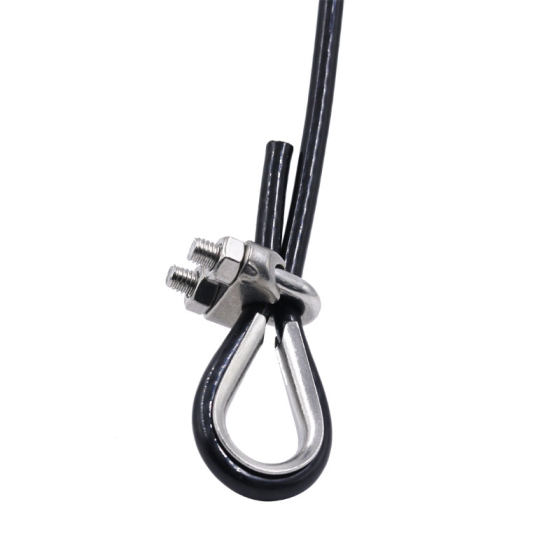 Wire rope self-jointing lock buckle homemade fitness equipment length adjustment buckle DIY accessories ring buckle household equipment