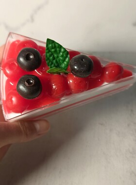 仿真食物模型三角蛋糕装饰品甜品