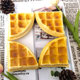 Simulation model waffles snack bread food props